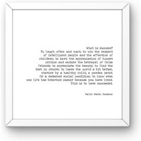 Emmerson Zitat Print, Typewriter Style, What Is Success von FairyBreadDesign