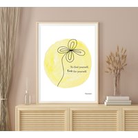 Sokrates To Find Yourself Zitat Print von FairyBreadDesign