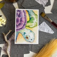 Meeresschildkröte Aquarell Kunstdruck, Liebhaber, Druck, Wandkunst, Schildkröte Kinderzimmer Geschenk, Kindergeburtstag Geschenk von FairyFunctional