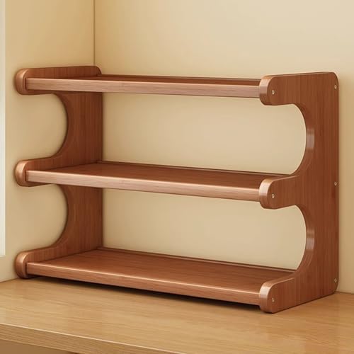 FairyHover 3-Stöckiges Gewürzregal Thekenregal Schreibtisch-Aufbewahrungs-Organizer Gewürzregal Holz-Bücherregal Bücherregal Schreibtisch-Organizer Bücherregal-Aufbewahrungseinheit A,50 * 20 * 36CM FairyHover 3-Stöckiges Gewürzregal Thekenregal Schreibtisch-Aufbewahrungs-Organizer Gewürzregal Holz-Bücherregal Bücherregal Schreibtisch-Organizer Bücherregal-Aufbewahrungseinheit A,50 * 20 * 36CM von FairyHover