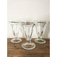 Vintage Hershey Es Dessert Glas, 3Er Set von FairyRuneFinds