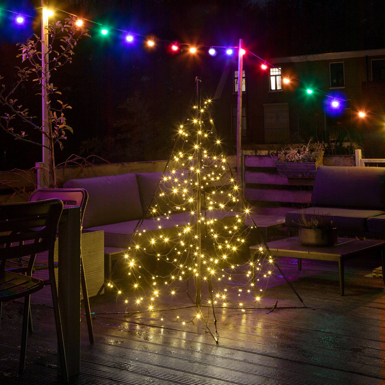 Fairybell Weihnachtsbaum mit Mast, 240 LEDs 150cm von Fairybell
