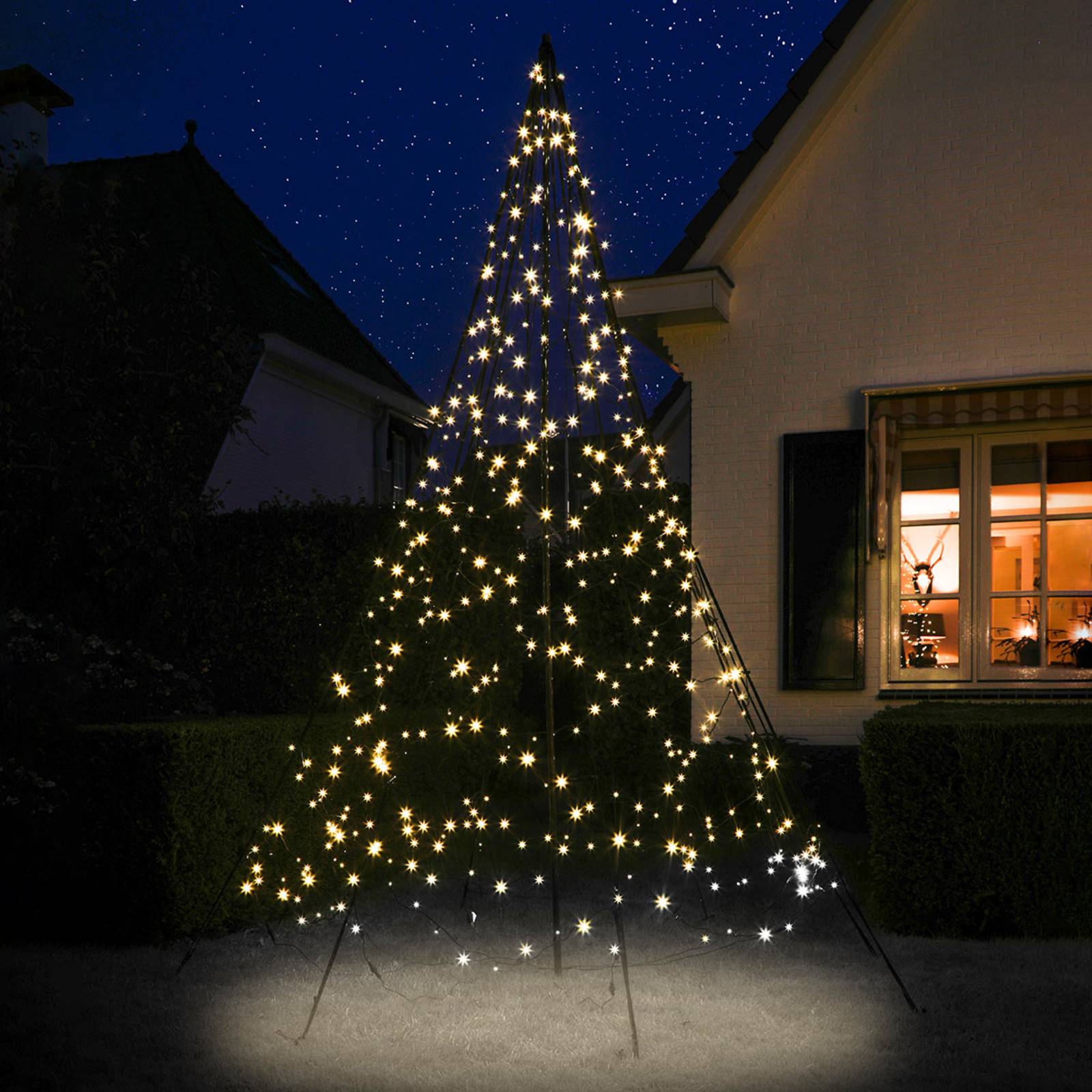 Fairybell Weihnachtsbaum mit Mast, 3 m, blinkend von Fairybell