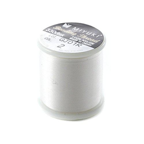 Spule mit 50 m langer Schnur für Miyuki Beading, Nylon, cremefarben, Nr. 2 Spule mit 50 m langer Schnur für Miyuki Beading, Nylon, cremefarben, Nr. 2 von Fais-le toi-même