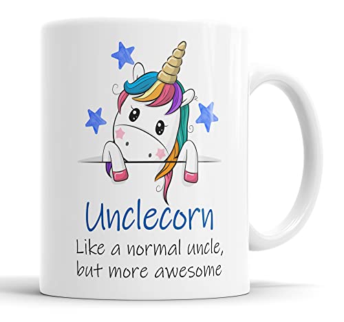 Unclecorn Tasse Onkel Einhorn Tasse für Vatertag Geburtstag Weihnachten Lustige Tasse Geschenk für Onkel von Faithful Prints