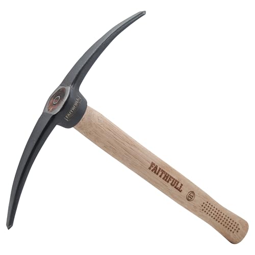 Faithfull Mörtelpickel – Doppelspitze – Maurerwerkzeug mit FSC-zertifiziertem Hickory-Stiel zum Abkratzen von Mörtel und Graben von Lehm – 300 mm (12 Zoll) von Faithfull