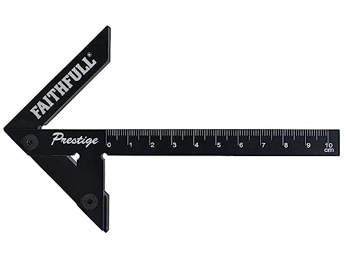 Faithful CSQ10CNC Prestige Mittelsucher aus schwarzem Aluminium, 100 mm von Faithfull