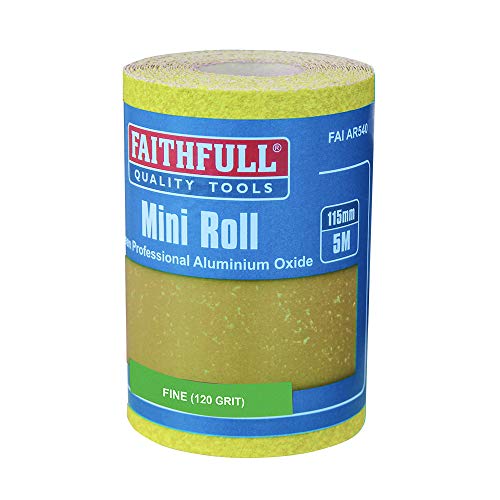 Faithfull - Aluminium Oxid Papierrolle Gelb 115mm x 5m 120g - FAIAR5120Y von Faithfull