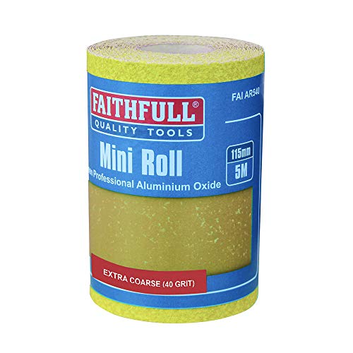 Faithfull - Aluminium Oxid Papierrolle Gelb 115mm x 5m 40g - FAIAR540Y von Faithfull