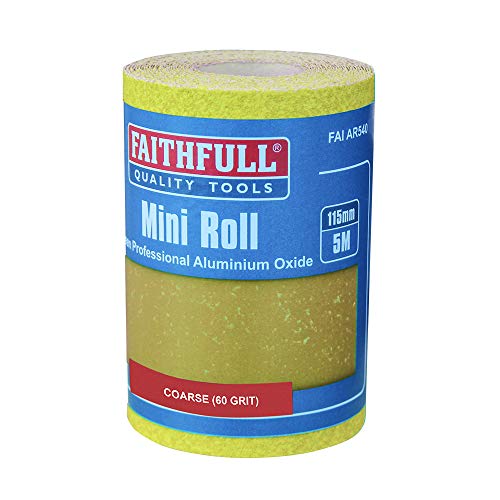 Faithfull - Aluminium Oxid Papierrolle Gelb 115mm x 5m 60g - FAIAR560Y von Faithfull