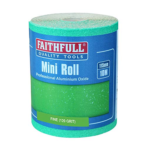 Faithfull - Aluminium Oxid Papierrolle Green 115 mm x 10M 120G - FAIAR10120G von Faithfull