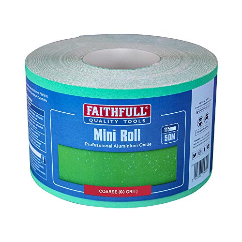 Faithfull - Aluminium Oxid Papierrolle Green 115 mm x 50m 60G - FAIAR11560G von Faithfull