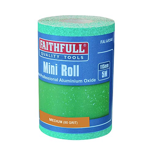 Faithfull - Aluminium Oxid Papierrolle Green 115 mm x 5M 80G - FAIAR580G von Faithfull