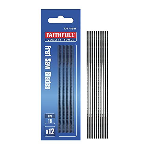 Fret Saw Blades 130mm (5in) 18 TPI (Pack of 12) von Faithfull