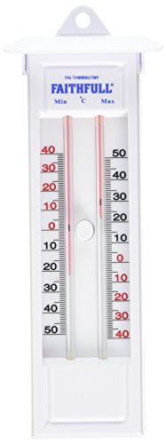Faithfull Press Button Max-Min Thermometer von Faithfull