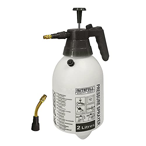 Faithfull FAISPRAY2 Hand-Drucksprüher für den Garten, 2 Liter, mit zwei Messingausläufen von Faithfull