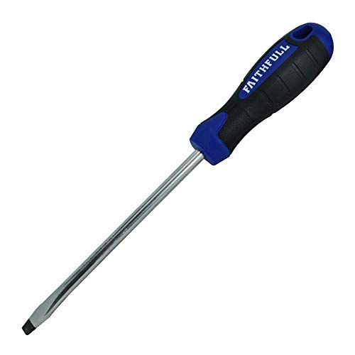 Faithfull Flared Screwdriver, Soft-Grip Handle, Chrome Vanadium Steel Blade with Magnetic Tip - 6.5mm x 125mm Faithfull Flared Screwdriver, Soft-Grip Handle, Chrome Vanadium Steel Blade with Magnetic Tip - 6.5mm x 125mm von Faithfull