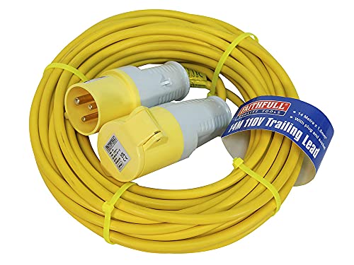 Faithfull TL14ML Verlängerungskabel 110 V/16 A mit Stecker und Dose, Querschnitt 1,5 mm, 14 m von Faithfull