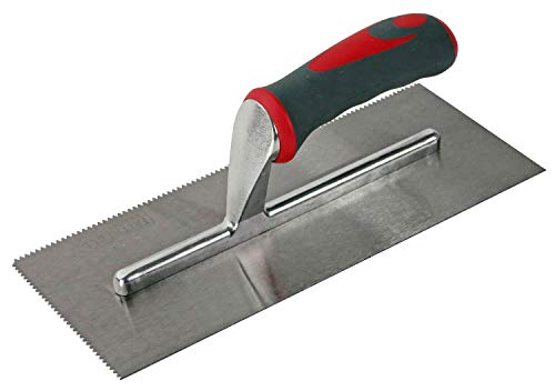 Faithfull V Notched Trowel 11 x 4.1/2in Soft Grip Handle von Faithfull