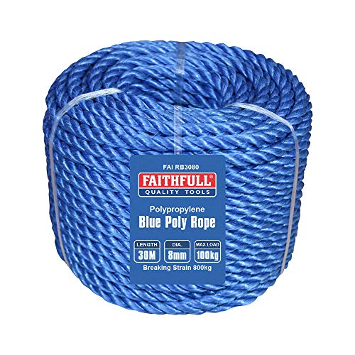 Faithfull blau Seil Poly 30 m 8 mm Faithfull blau Seil Poly 30 m 8 mm von Faithfull