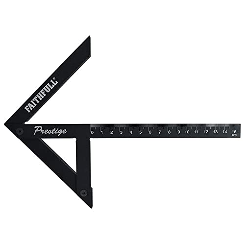 Prestige Centre Finder Gauge Black Aluminium 150mm von Faithfull