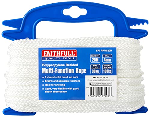 ROSENBERG Multi-Funktions-Rope 4mm x 20m Weiß von Faithfull