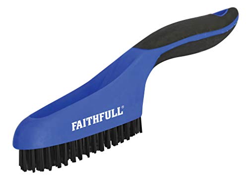 Scratch Brush Soft Grip 4 x 16 Row Plastic von Faithfull