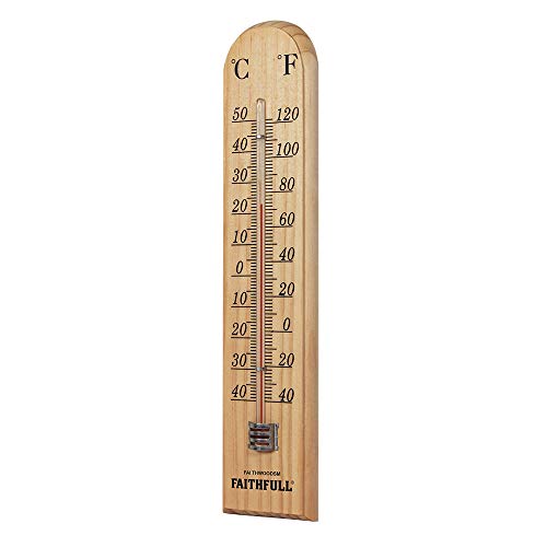 Wall Thermometer - Wood 260mm von Faithfull