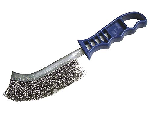 Wire Scratch Brush Stainless Steel Blue Handle von Faithfull