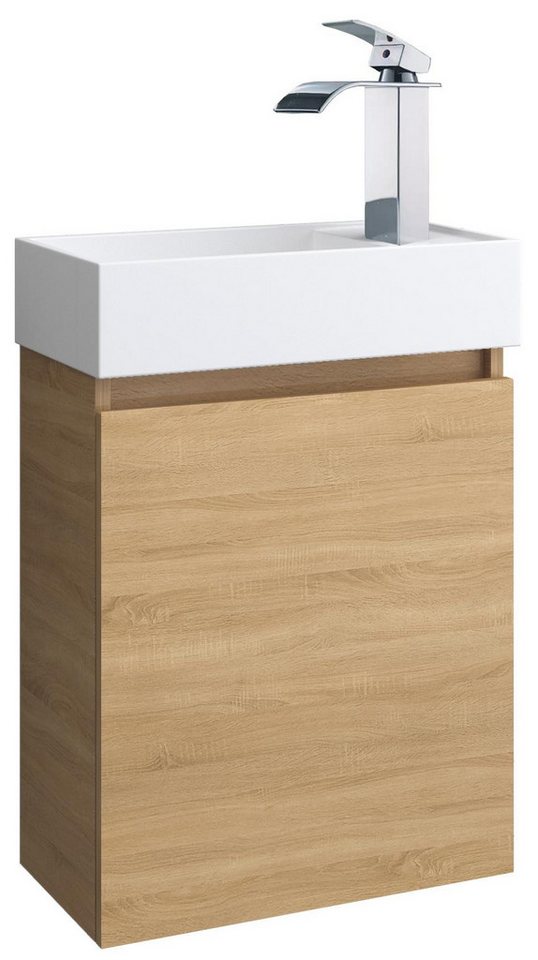 Faizee Home Badmöbel-Set Bademöbel 40 cm Badeschrank Waschtisch Unterschrank Spiegelschrank Faizee Home Badmöbel-Set Bademöbel 40 cm Badeschrank Waschtisch Unterschrank Spiegelschrank von Faizee Home