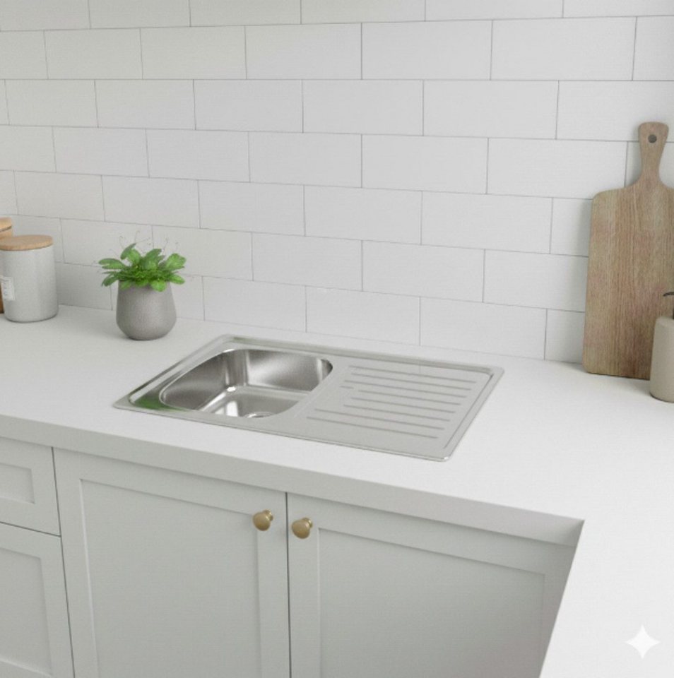 Faizee Home Edelstahlspüle Faizee Home Granitspüle 90x50 cm, eckig, mit Abtropffläche & Siphon Faizee Home Edelstahlspüle Faizee Home Granitspüle 90x50 cm, eckig, mit Abtropffläche & Siphon von Faizee Home