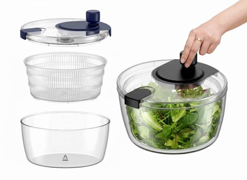 Faizee Home Gemüse-Scheibenschneider Faizee Home, Salatschleuder FreshFlow – Manuelle Gemüse Faizee Home Gemüse-Scheibenschneider Faizee Home, Salatschleuder FreshFlow – Manuelle Gemüse von Faizee Home