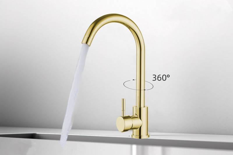 Faizee Home Küchenarmatur Hochwertiger Einhebelmischer Genial Gold von Faizee Home