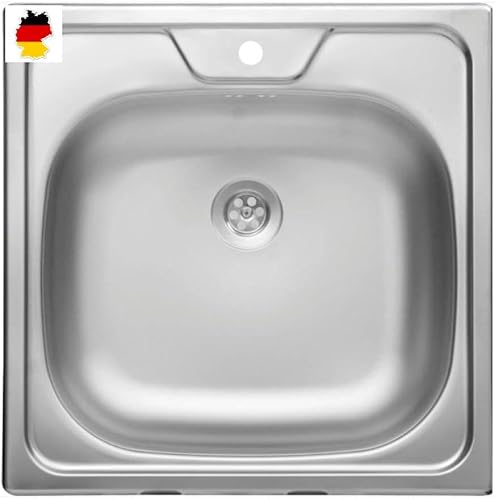 Faizee Möbel | Hochwertige Edelstahlspüle 48 x 48 cm – Runde Einbauspüle für die Küche inkl. Siphon-Set Faizee Möbel | Hochwertige Edelstahlspüle 48 x 48 cm – Runde Einbauspüle für die Küche inkl. Siphon-Set von Faizee Möbel