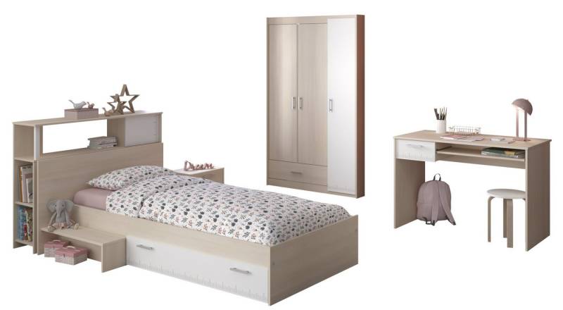 Faizee Möbel Jugendzimmer-Set JUGENDZIMMER Parisot Kinderzimmer Set Komplett Möbel Modernes Design, (5-tlg) von Faizee Möbel