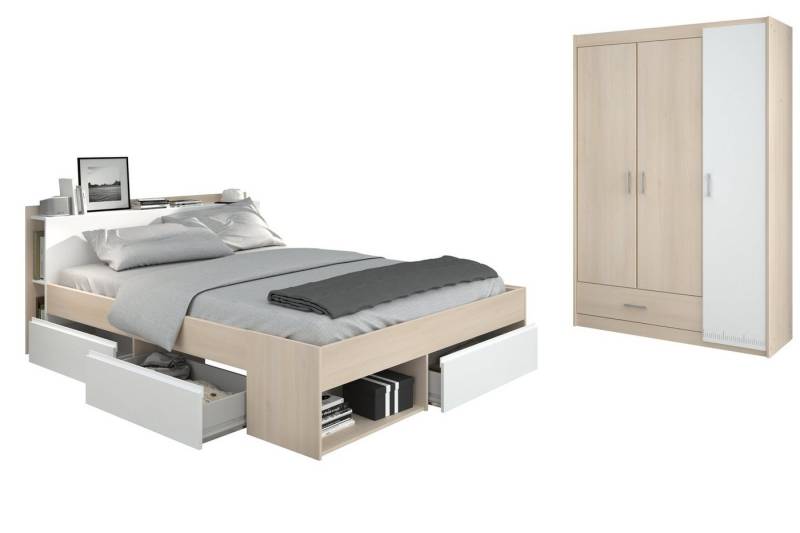 Faizee Möbel Jugendzimmer-Set Most 71 Parisot Jugendzimmer + Kleiderschrank + Schubkastenbett, (2-tlg) von Faizee Möbel