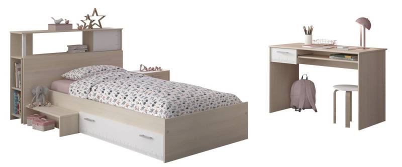 Faizee Möbel Jugendzimmer-Set Parisot CHARLY 11 Kinderzimmer Set Komplett Möbel Modernes Design, (5-tlg) von Faizee Möbel