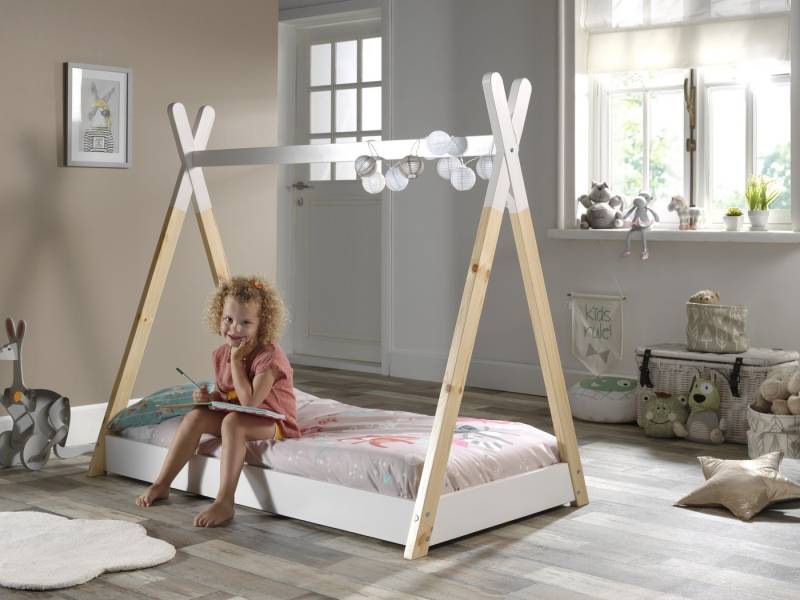 Faizee Möbel Kinderbett Tipi Zelt Bett in 70x140cm oder in 90x200cm von Faizee Möbel