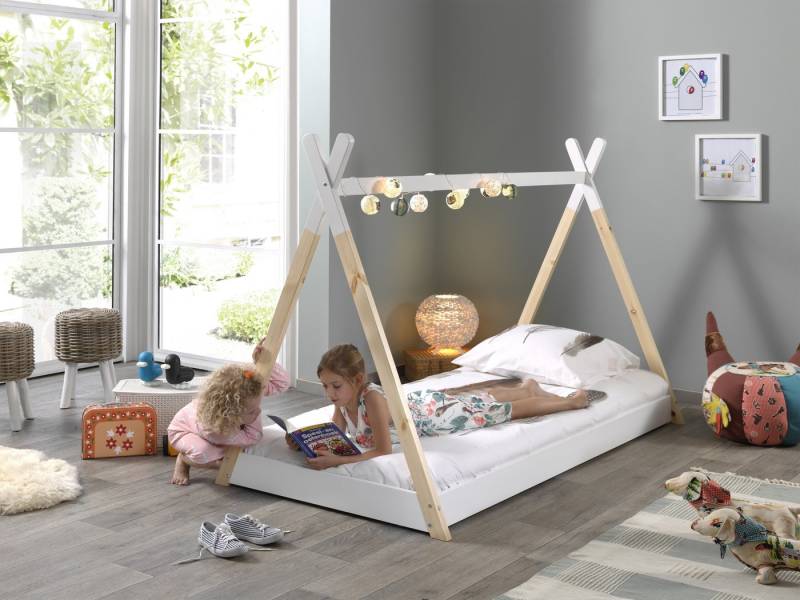 Faizee Möbel Kinderbett Tipi Zelt Bett in 70x140cm oder in 90x200cm von Faizee Möbel
