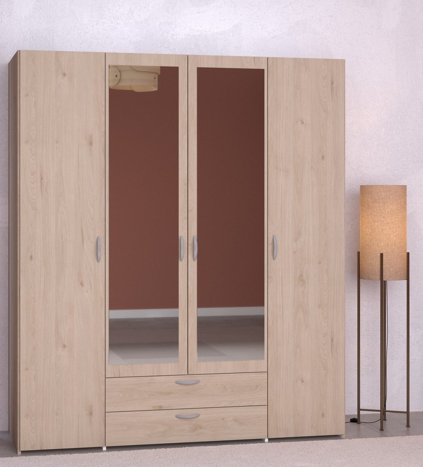 Faizee Möbel Kleiderschrank Parisot Daily 13 Kleiderschrank, 4-türig - Jackson Eiche Nachbildung Faizee Möbel Kleiderschrank Parisot Daily 13 Kleiderschrank, 4-türig - Jackson Eiche Nachbildung von Faizee Möbel