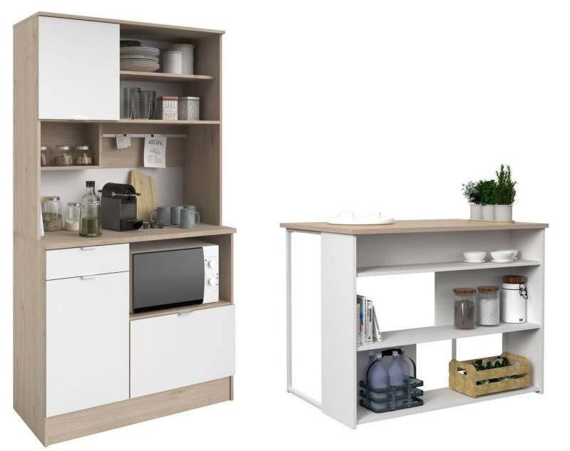 Faizee Möbel Küchenbuffet Parisot Buffet Set Küchenschrank Mehrzwechschrank Socool 1 von Faizee Möbel