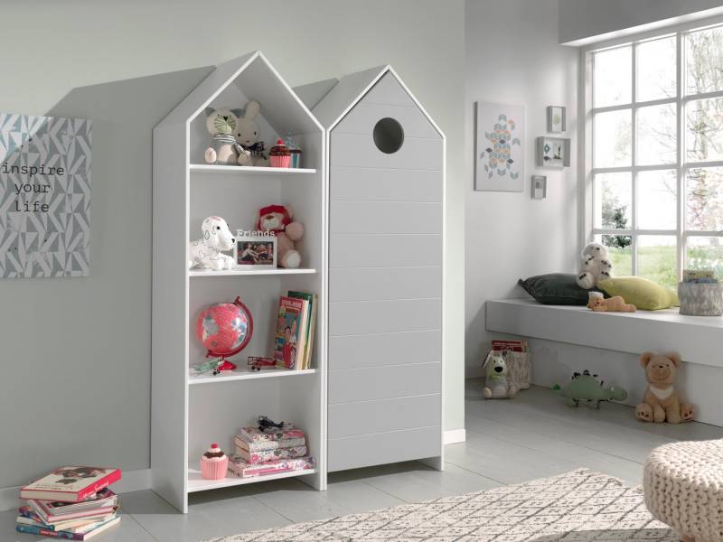 Faizee Möbel Schrank-Set Vielseitiges und farbenfrohes CASAMI Schrank-Set für das Kinderzimmer, (2-St) von Faizee Möbel