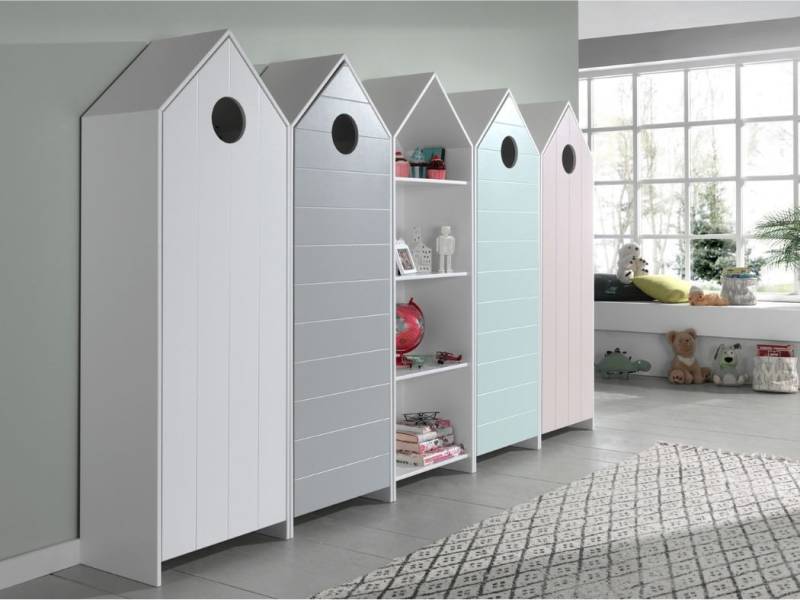 Faizee Möbel Schrank-Set Vielseitiges und farbenfrohes CASAMI Schrank-Set für das Kinderzimmer, (5-St) von Faizee Möbel