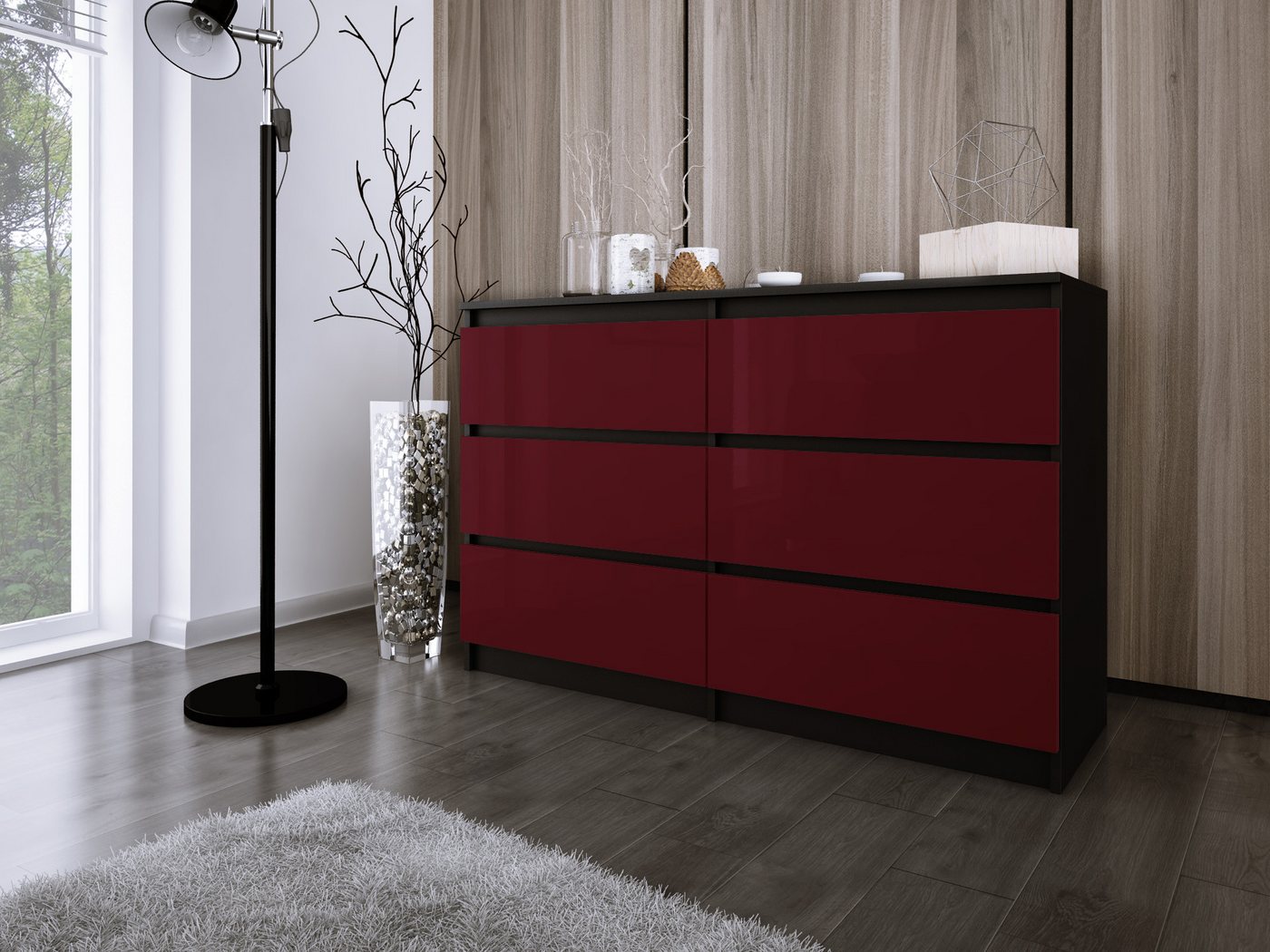 Faizee Möbel Schubkastenkommode Kommode ZOE 6 Schubladen - Modernes Design für Ihre Wohnräume von Faizee Möbel