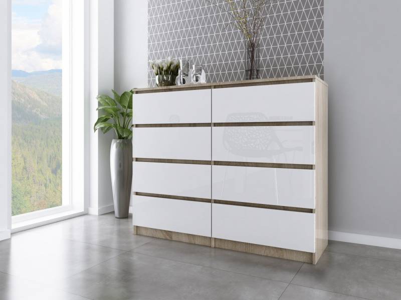 Faizee Möbel Schubkastenkommode ZOE Kommode mit 8 Schubladen - Modernes Design für Ihre Wohnräume von Faizee Möbel