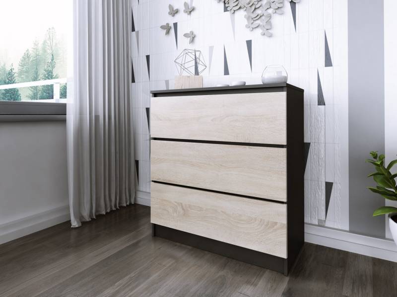 Faizee Möbel Schubkastenkommode Zoe breit mit 3 Fächer von Faizee Möbel