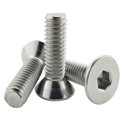 Fajoeda 20 Stück Senkkopfschrauben M6 edelstahl, M6 x 20mm Senkschraube mit Innensechskant Vollgewinde A2 -V2A Senkschraube Edelstahlschrauben Flachkopfschrauben Schrauben Fajoeda 20 Stück Senkkopfschrauben M6 edelstahl, M6 x 20mm Senkschraube mit Innensechskant Vollgewinde A2 -V2A Senkschraube Edelstahlschrauben Flachkopfschrauben Schrauben von Fajoeda