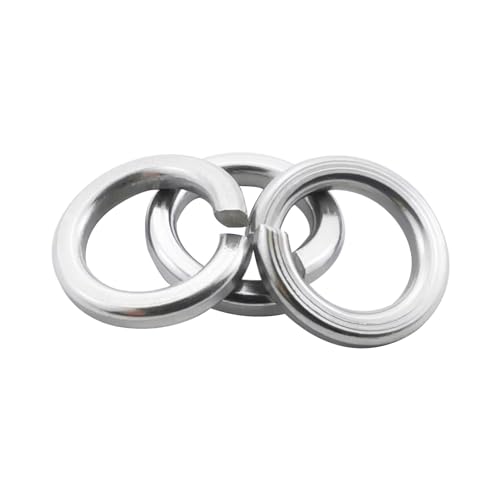 Fajoeda 50 Stück Federringe M8,A2 V2A Edelstahl Federscheiben Unterlegscheiben 8mm Form B nach DIN 127 von Fajoeda
