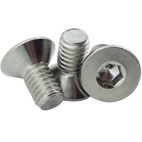 Fajoeda M6 x 12mm Senkkopfschrauben mit Innensechskant Schrauben, 30 Stück Senkkopfschrauben M6 edelstahl Vollgewinde A2 -V2A Senkschraube Edelstahlschrauben Fajoeda M6 x 12mm Senkkopfschrauben mit Innensechskant Schrauben, 30 Stück Senkkopfschrauben M6 edelstahl Vollgewinde A2 -V2A Senkschraube Edelstahlschrauben von Fajoeda