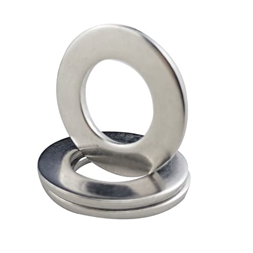 Fajoeda M12 Flache Unterlegscheiben, 25 Stück Edelstahl A2 V2A 304 für Schrauben, Muttern, Gewindestange, 24mm x 2.0mm von Fajoeda